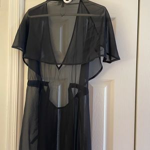 Women’s black bathing suit cover up (never worn)